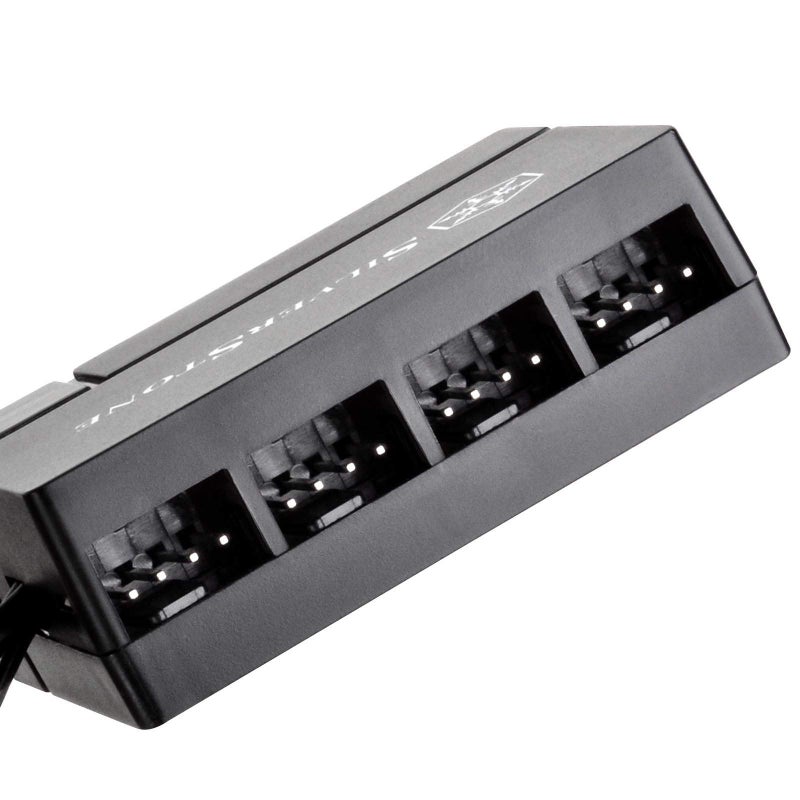SilverStone Technology 8-Port PWM Fan Hub/Splitter for 4-Pin & 3-Pin Fans* in Black SST-CPF04-USA - Image 2